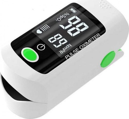 Παλμικό Οξύμετρο Andowl Pulse Oximeter X1805 Δακτύλου με Οθόνη LED Λευκό