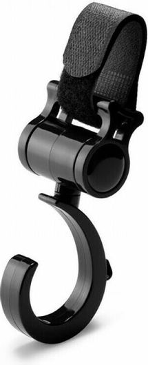 Γάντζος περιστρεφόμενος καροτσιού 2τμχ 146x44x51mm 5502-3 Μαύρο INOFIX