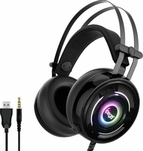 Gaming Headset iPega PG-R008 RGB με Μικρόφωνο Μαύρο