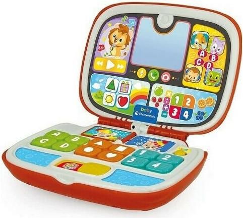Baby Clementoni Βρεφικό Laptop-Tablet Friends Animals Laptop με Μουσική και Ήχους για 9+ Μηνών