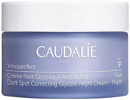 Κρέμα Προσώπου Caudalie Vinoperfect Glycolic Νυκτός για Ενυδάτωση, Πανάδες & Λεύκανση με Βιταμίνη C 50ml