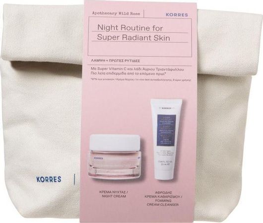 Korres Apothecary Wild Rose Σετ Περιποίησης για Αντιγήρανση & Λάμψη 3τμχ