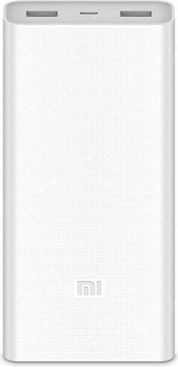 Xiaomi Mi Power Bank 2C 20000mAh με 2 Θύρες USB-A Quick Charge 3.0 Λευκό