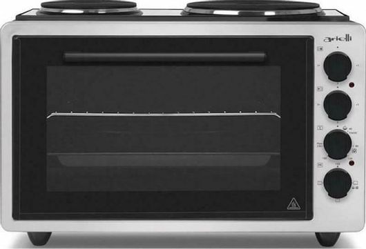 Arielli AO-3642SL Ηλεκτρικό Φουρνάκι 42lt με 2 Εστίες Sliver