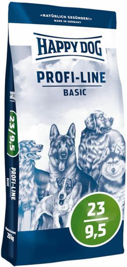 Happy Dog Profi-Line Basic 23/9,5 20kg Ξηρά Τροφή για Ενήλικους Σκύλους Μεσαίων & Μεγαλόσωμων Φυλών με Πουλερικά