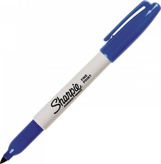 Sharpie Fine Point Ανεξίτηλοι Μαρκαδόροι 1mm Μπλε 12τμχ