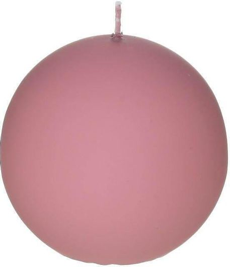 Κερί Inart Παραφίνης Μπάλα 8cm Ροζ