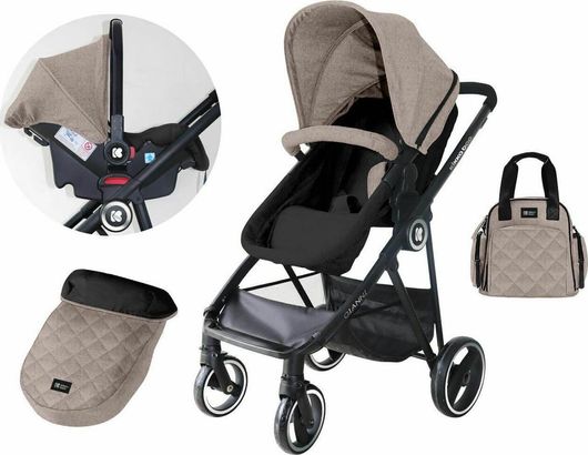 Πολυκαρότσι Μωρού Kikka Boo Gianni 3 σε 1 Μπεζ