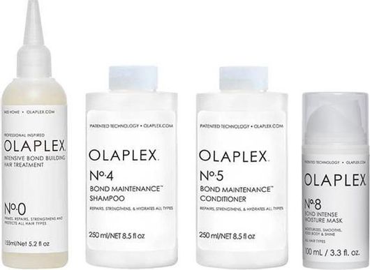 Σετ Περιποίησης Μαλλιών Olaplex Bond Maintenance Olaplex No.0 155ml / Olaplex No.4 250ml / Olaplex No.5 250ml / Olaplex No.8 100ml