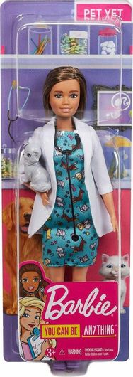 Barbie Mattel Κτηνίατρος με Γατάκι για 3+ Ετών 30εκ.