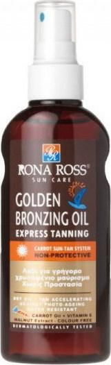 Λάδι Μαυρίσματος Rona Ross Golden Bronzing Οil Αδιάβροχο για το Σώμα σε Spray 160ml