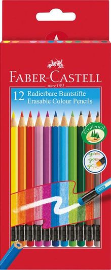 Ξυλομπογιές Faber Castell με Γόμα Erasable 12τμχ