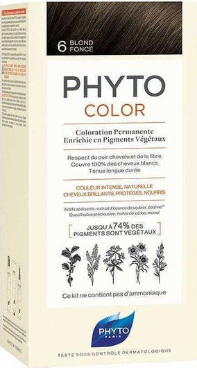 Μόνιμη Βαφή Phyto PhytoColor Blond Fonce 6 Ξανθό Σκούρο 1τμχ