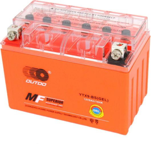 Μπαταρία Μοτοσυκλέτας Outdo Gel YTX9-BS 9Ah