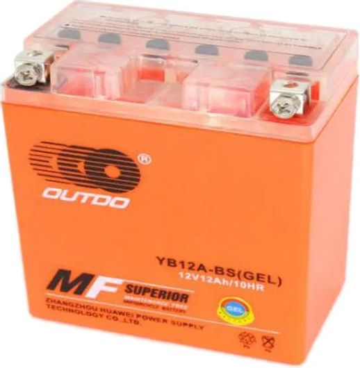 Μπαταρία Μοτοσυκλέτας Outdo Gel YB12A-B 12Ah