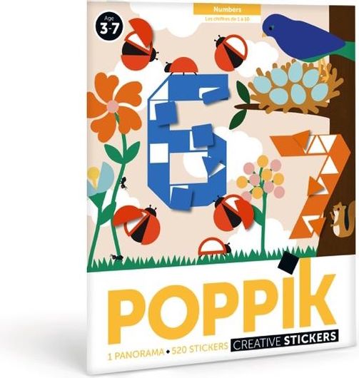 Αυτοκόλλητα Poppik Creative Stickers Numbers