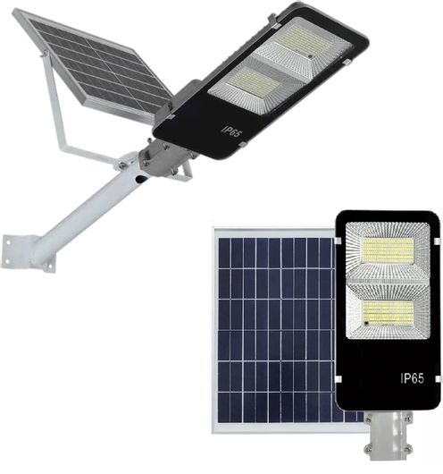 Ηλιακό Φωτιστικό Led 200W Εξωτερικού Χώρου με Τηλεχειριστήριο και Αισθητήρα Φωτός