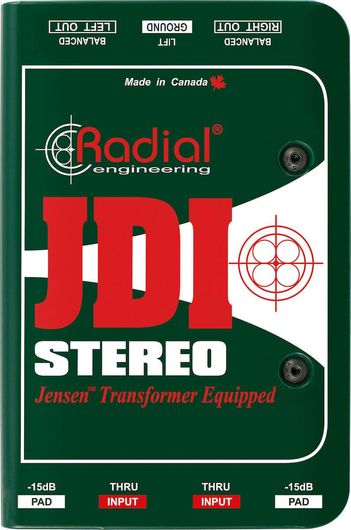 DI Box Radial JDI Stereo Παθητικό 2 Καναλιών