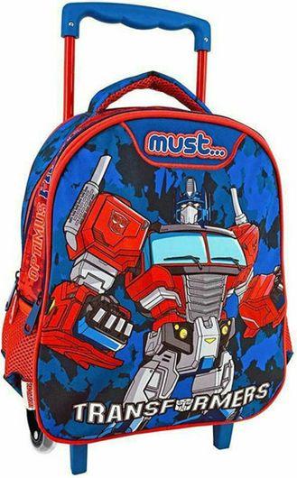 Σχολική Τσάντα Νηπίου Διακάκης Τρόλεϊ Transformers Πολύχρωμο
