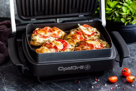 Tefal OptiGrill + XL Τοστιέρα Γκριλιέρα με Αποσπώμενες Πλάκες 2000W Inox