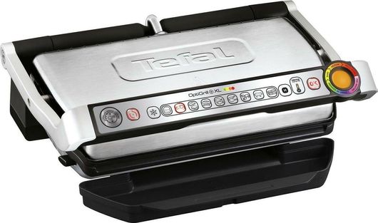 Tefal OptiGrill + XL Τοστιέρα Γκριλιέρα με Αποσπώμενες Πλάκες 2000W Inox