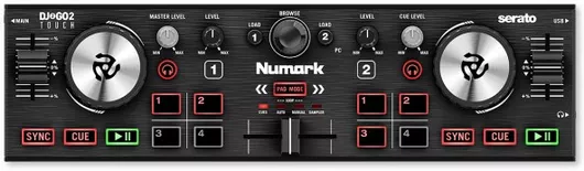 DJ Controller Numark DJ2GO-2 Touch Μαύρο