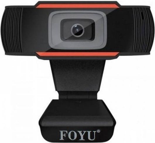 Web Camera FOYU FO-COO4 με Μικρόφωνο & Ανάλυση 1080P Full HD Πορτοκαλί