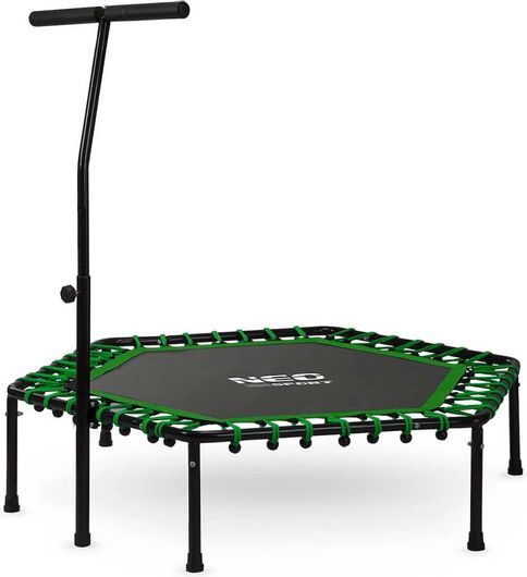 Τραμπολίνο Γυμναστικής Neo Sport με Λαβή 127cm Εξάγωνο Πράσινο