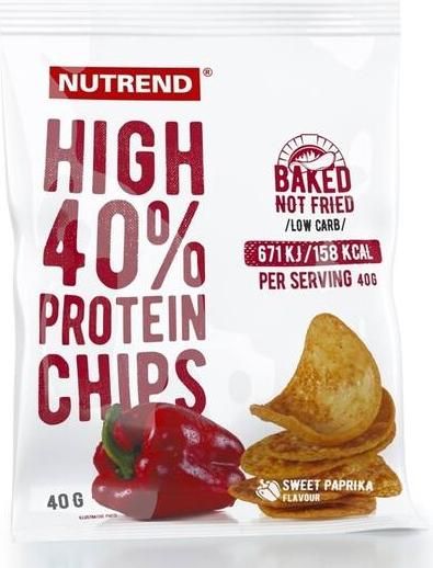 Nutrend Πατατάκια High Πρωτεΐνης με Γεύση Γλυκιά Πάπρικα 40gr