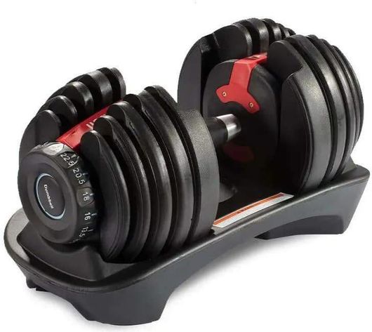 Dumbbell Σετ Αλτήρας Ρυθμιζόμενος Συνολικού Βάρους 24kg Μαύρος