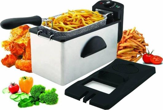 Crown CDF-303IX Φριτέζα 3lt Ασημί