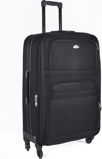 Βαλίτσα Ταξιδίου 72x44x25cm Μεγάλη Υφασμάτινη Μαύρο