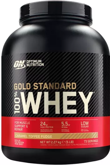Optimum Nutrition Gold Standard 100% Whey Πρωτεΐνη Ορού Γάλακτος με Γεύση Caramel Toffee Fudge 2.27kg
