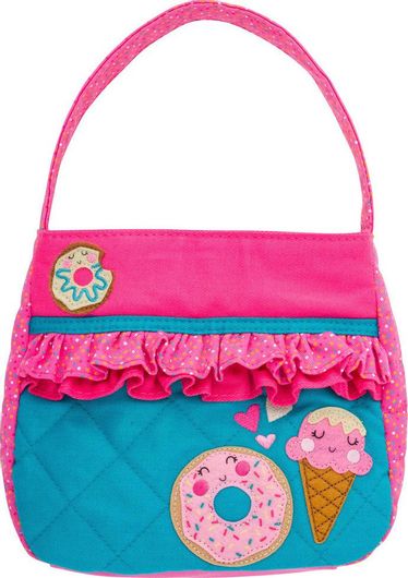 Παιδική Τσάντα Βόλτας Stephen Joseph Quilted Purse Donut Πολύχρωμο
