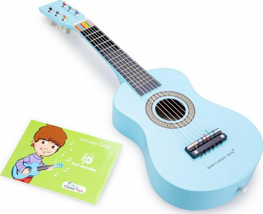 Ξύλινη Κιθάρα New Classic Toys Μπλε
