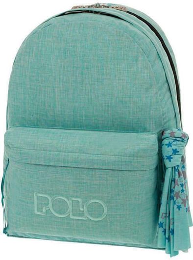 Σχολική Τσάντα Πλάτης Polo 9-01-235-5900 2022 Γυμνασίου/Λυκείου 31x20x41cm Γαλάζιο