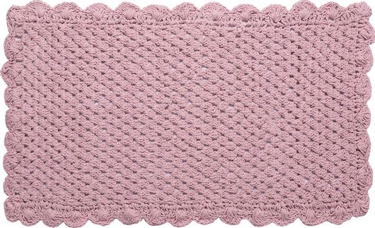 Πατάκι Μπάνιου Silk Fashion Βαμβακερό 60x100cm Ροζ