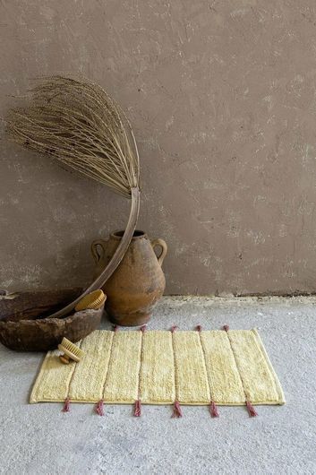 Πατάκι Μπάνιου Nima Amaya Βαμβακερό 50x80cm Μπεζ