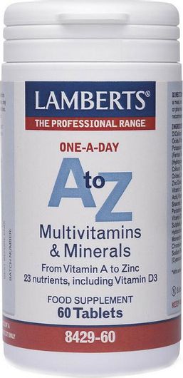 Lamberts A to Z Multivitamins Πολυβιταμίνη για Ενέργεια 60 ταμπλέτες
