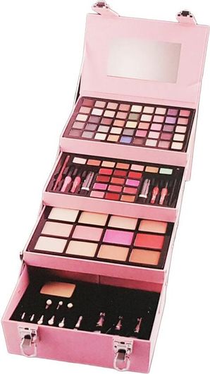 Βαλιτσάκι Μακιγιάζ με Καλλυντικά & Πινέλα 95τμχ