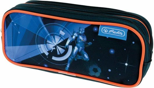 Herlitz Galaxy Game Κασετίνα με 2 Θήκες Μαύρο 1τμχ