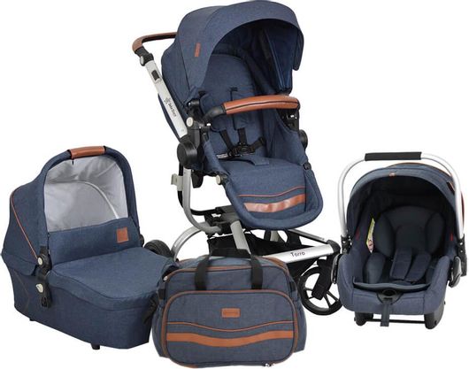 Καρότσι Μωρού Bebe Stars Πολυκαρότσι Torro 3 σε 1 Jean