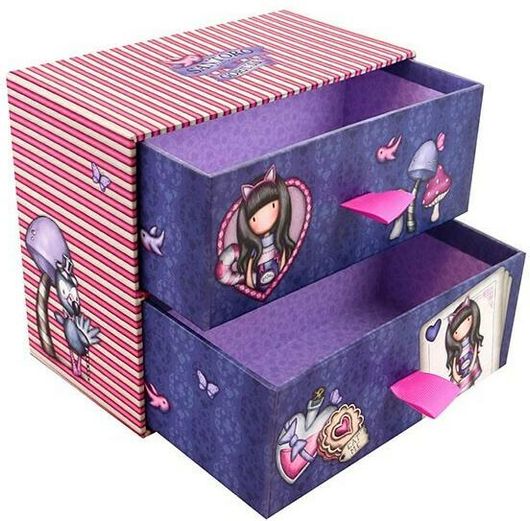 Κουτί Αποθήκευσης - Μπιζουτιέρα Santoro Gorjuss 18x15x9cm Cheshire Cat 1152GJ01