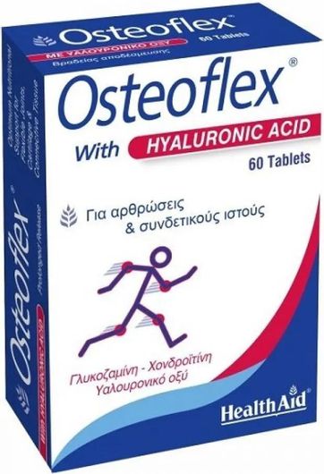 Health Aid Osteoflex with Hyaluronic Acid Συμπλήρωμα για την Υγεία Αρθρώσεων & Οστών 60 Ταμπλέτες