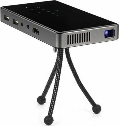 CleverCinema V5 Projector Τεχνολογίας Προβολής DLP (DMD) με Φυσική Ανάλυση 854 x 480 και Φωτεινότητα 200 Ansi Lumens με WiFi Μαύρος