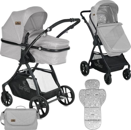 Καρότσι Μωρού Lorelli Starlight 2 in 1 Γκρι