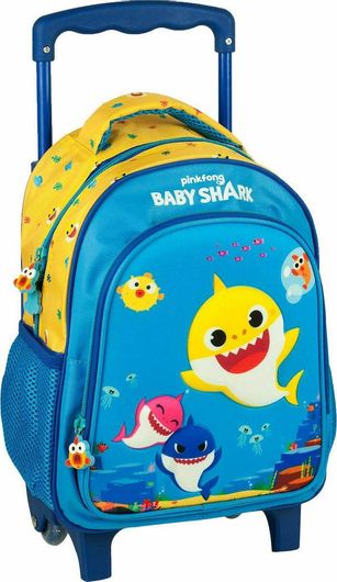 Σχολική Τσάντα Νηπίου Gim Τρόλεϊ Baby Shark Γαλάζιο