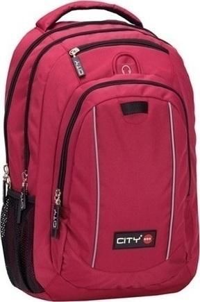 Σχολική Τσάντα Πλάτης Lyc Sac 273426-LYC-95530 31x25x50cm Γυμνασίου/Λυκείου Κόκκινο
