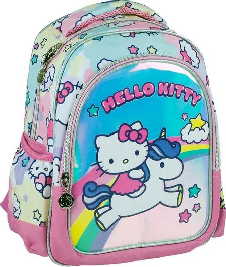 Σχολική Τσάντα Νηπίου Gim Πλάτης Hello Kitty Πολύχρωμο