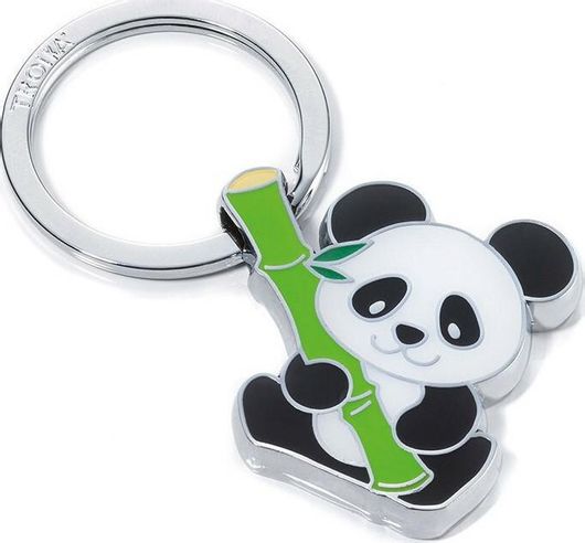 Μπρελόκ Troika Μεταλλικό Ζωάκι Bamboo Panda